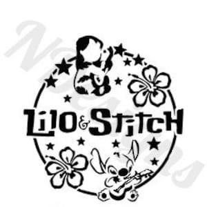 Lilo And Stitch Circle Downloadable Svg Png Jpeg File 3 In 1