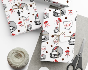 Finally! Fun Gift Wrap Papers - Ohio State Buckeye - Now in 2 new sizes!!