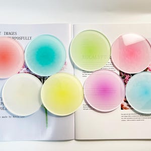 Bunte Farbverlauf Acryl Untersetzer, Einweihungsgeschenke, Mutter Geschenke, kreative Geschenke, Foto Requisiten, Untersetzer, Schreibtisch Dekorationen