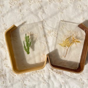 Wooden transparent double-sided acrylic photo frame,  L-shaped photo frame, niche creative photo frame, photo display frame