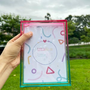Thick Color Acrylic Gradient Photo Frame