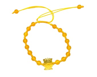 Yellow Fluorite Togepi Bracelet