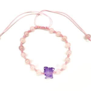 Pink Fluorite Jigglypuff Bracelet