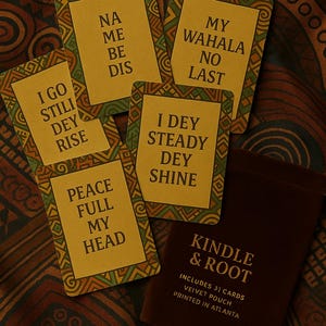 Na Me Be Dis - 31-Tage Afrikanische Pidgin Englisch Affirmationskarten | Afro Empowerment Deck | weiches Leben Geschenk | Tägliche Ermutigung