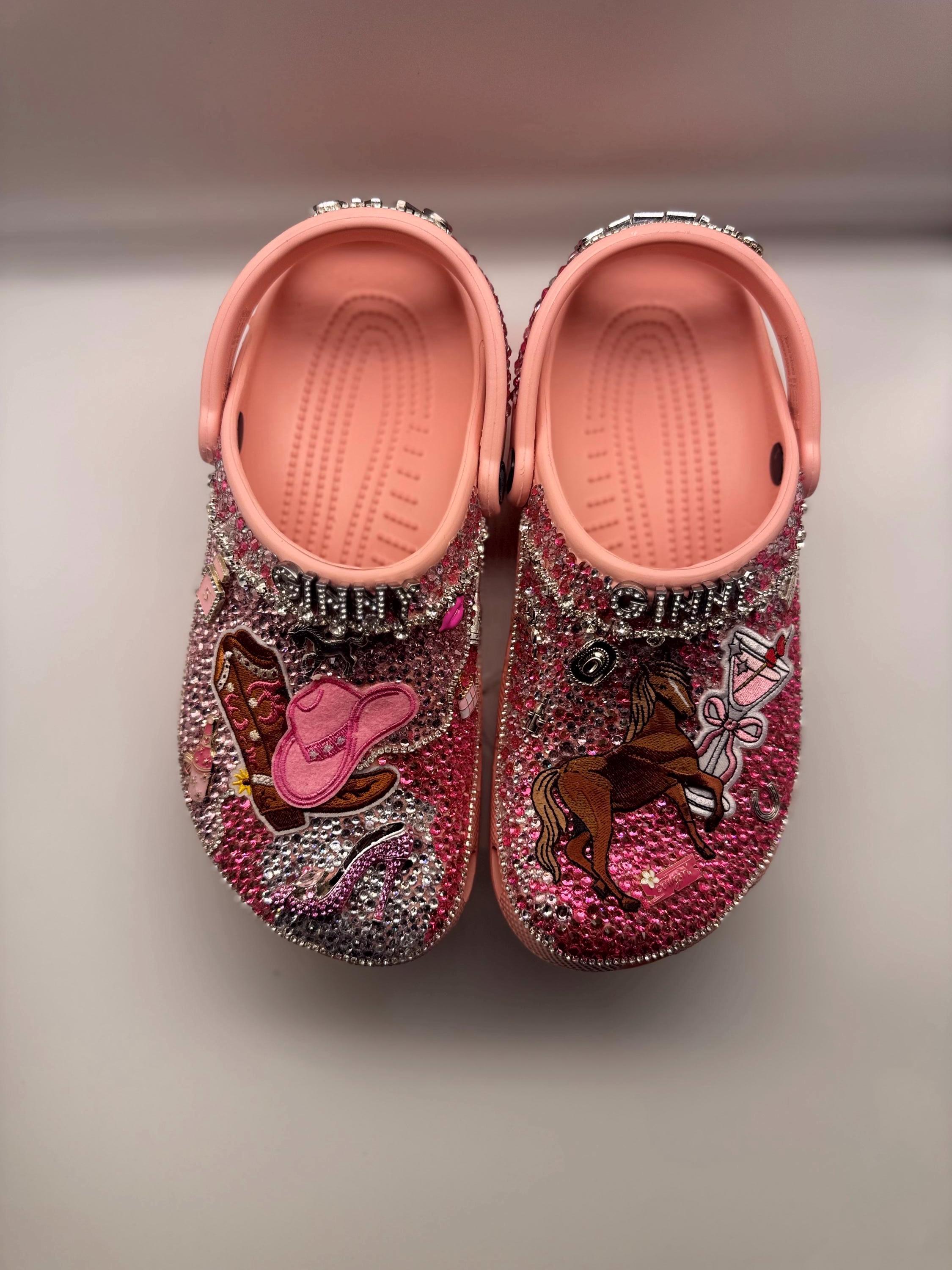 Personalized Bling Crocs - Etsy