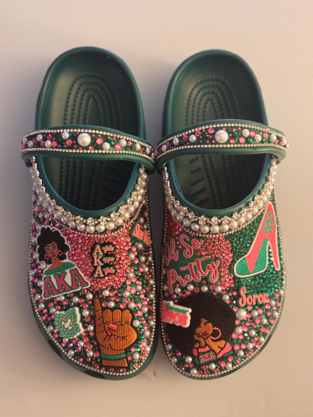 Sprayed Customized Crocs Customized Bling Crocs - Etsy