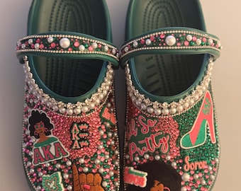 Customized Sorority Bling Crocs