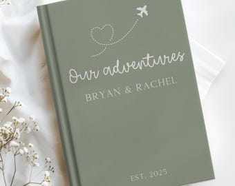 Travel Journal Gift Adventure Journal Camping Journal Custom Book World Travel Journal Travel Lover Gift for Couple Gift Vacation Journal