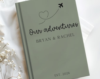 Travel Journal Gift Adventure Journal Camping Journal Custom Book World Travel Journal Travel Lover Gift for Couple Gift Vacation Journal