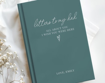 Letters to My Dad Grief Journal, Dad Memorial Notebook, Loss of Father Sympathy Gift, Dad Remembrance Journal, Bereavement Gift