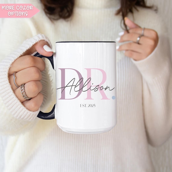 Personalized Doctor Mug, Doctor’s Appreciation Gift, Graduation Gifts, PHD Gift, Doctor Mug For Birthday, Custom Doctor Student Graduation