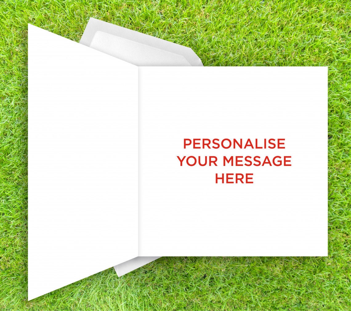 Manchester United Birthday Card Old Trafford Birthday Card Personalised