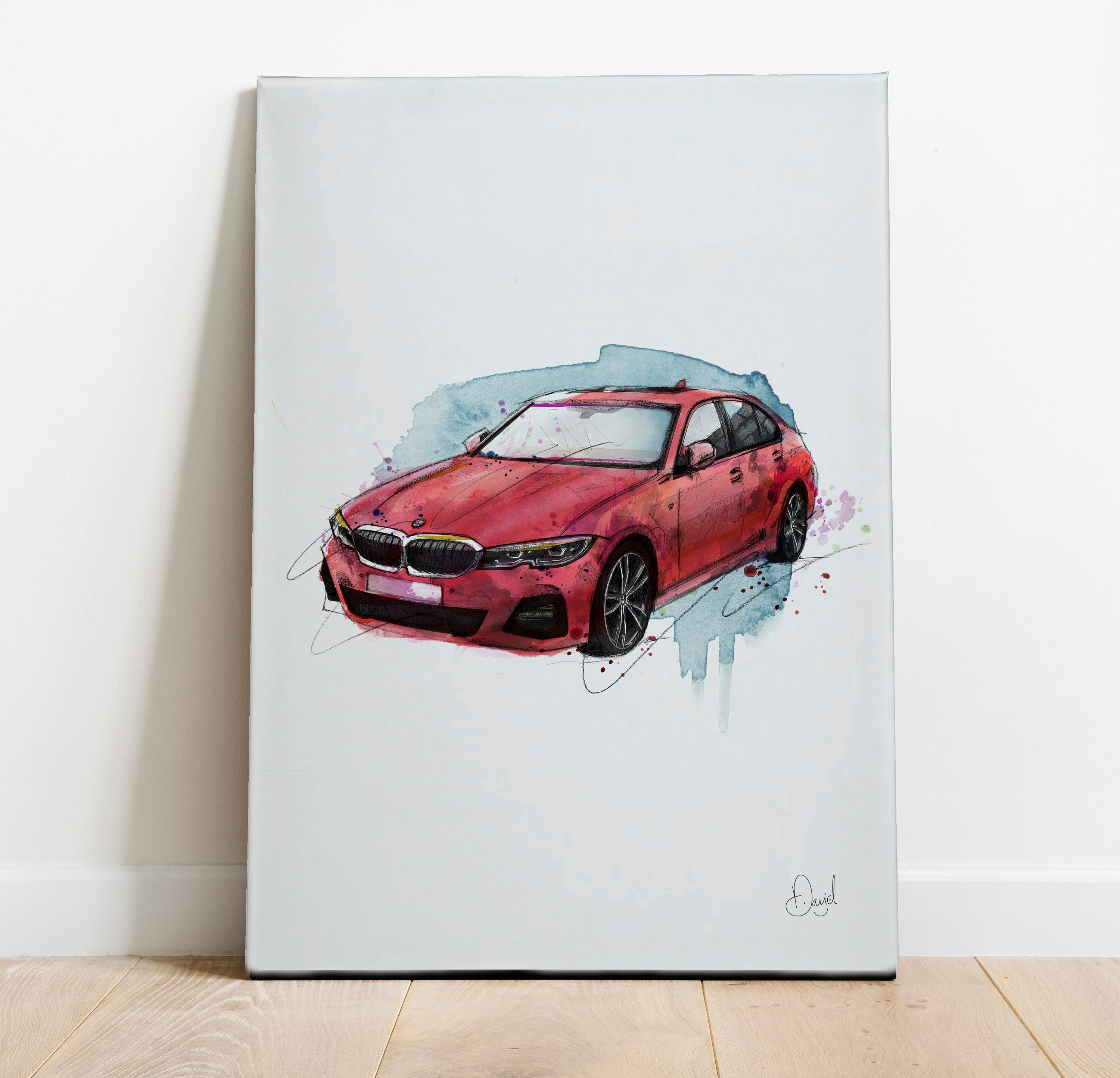 BMW 写実水彩画 Bmw Z4 Painting by Yoshiharu Miyakawa - Pixels