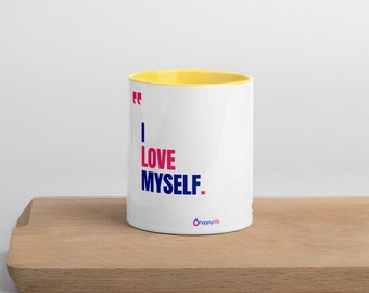 I LOVE MYSELF - Mug with Color Inside