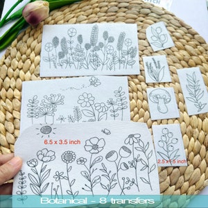 Peel and stick embroidery paper | Stick And Stitch Transfer Patch | Peel And Stick Embroidery Paper | Wash Away Embroidery Pattern