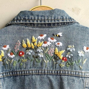 Wildflowers Stick and Stitch Embroidery PDF & Pattern Video Tutorial ...