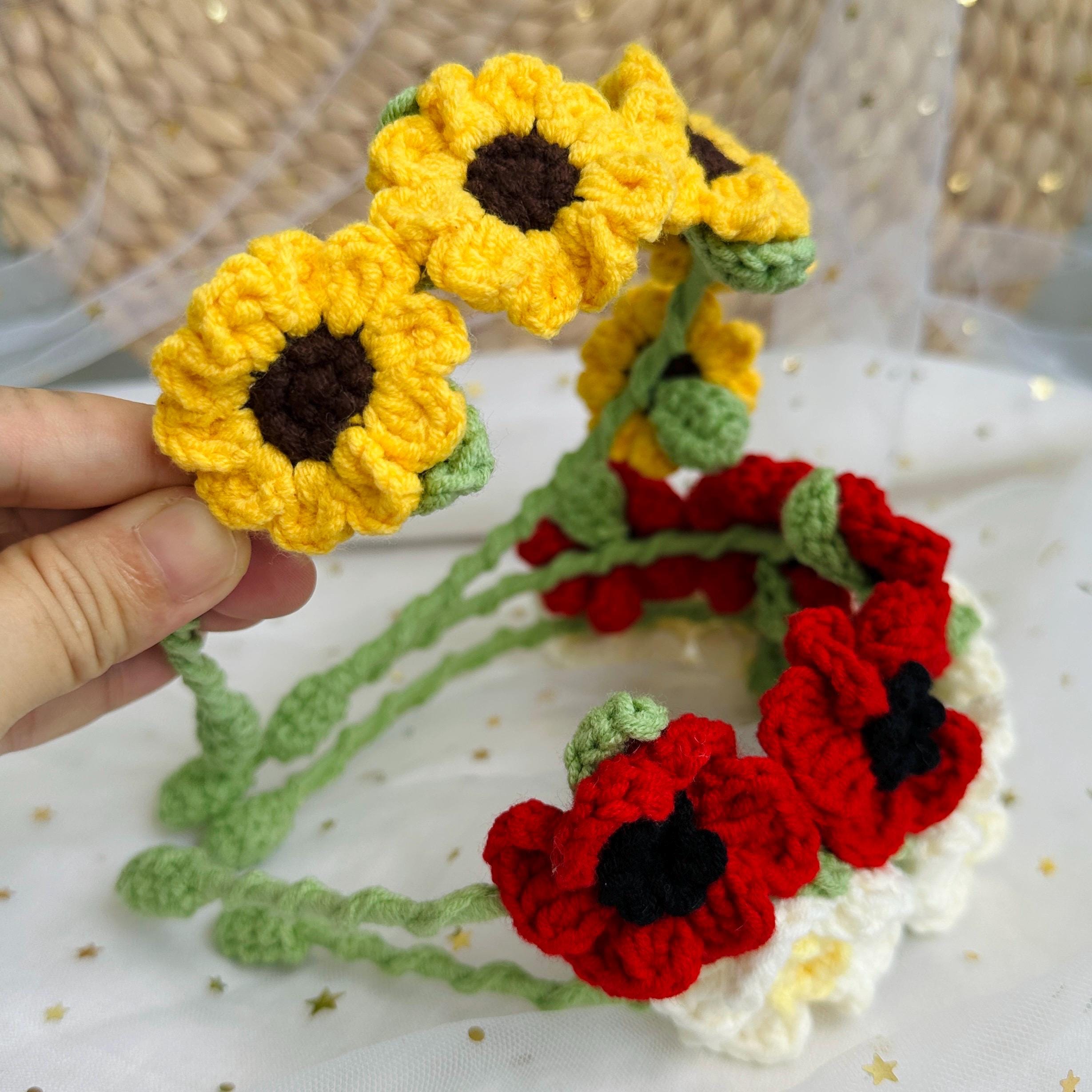 New Knock Knock Linen Handmade Crochet Floral Belt Head Band maxresdefault.jpg main image 3