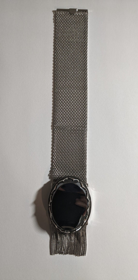 Vintage Whiting and Davis Tassel Woven Metal Brace