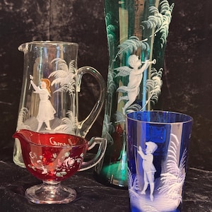 Mary gregory glass - Etsy 日本