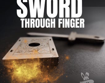 Magic Card Box – Sword Through Finger Illusion | Laser-Cut Kit