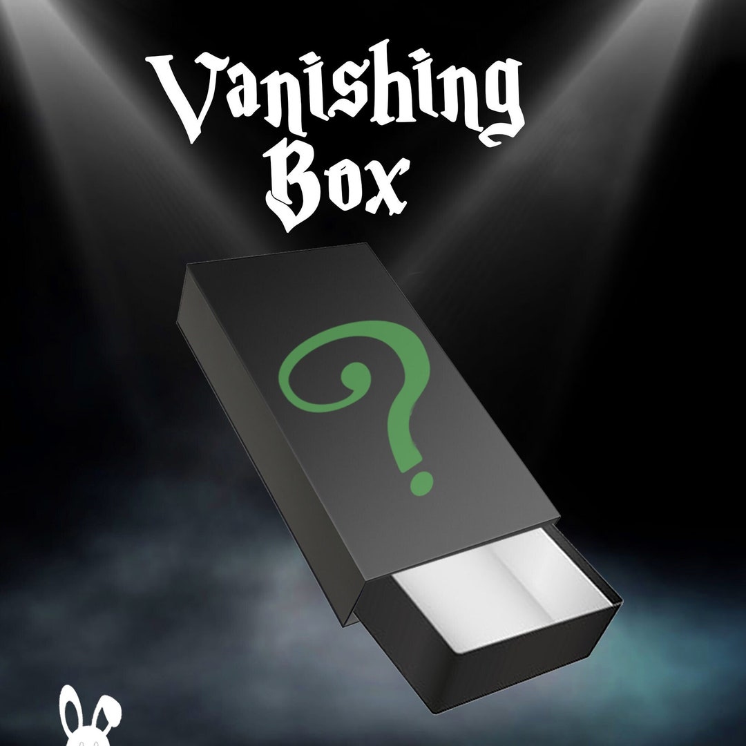 Vanishing Box Magic Trick Small Size Learn Magic Tricks Crate Chest