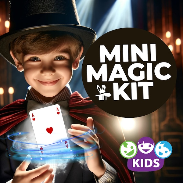 Mystery Magic Trick Kit for Kids - Discover & Learn Magical Illusions (8 Tricks + 2 FREE Pro Level Tricks!)