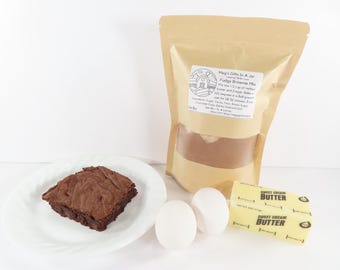 Gourmet Brownie Mix: Chewy Fudgy Brownies, Foodie Hostess Gift