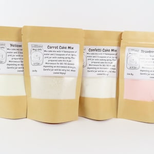 Single Serve Cake Mix: Just Add Water & Oil - Two Pack