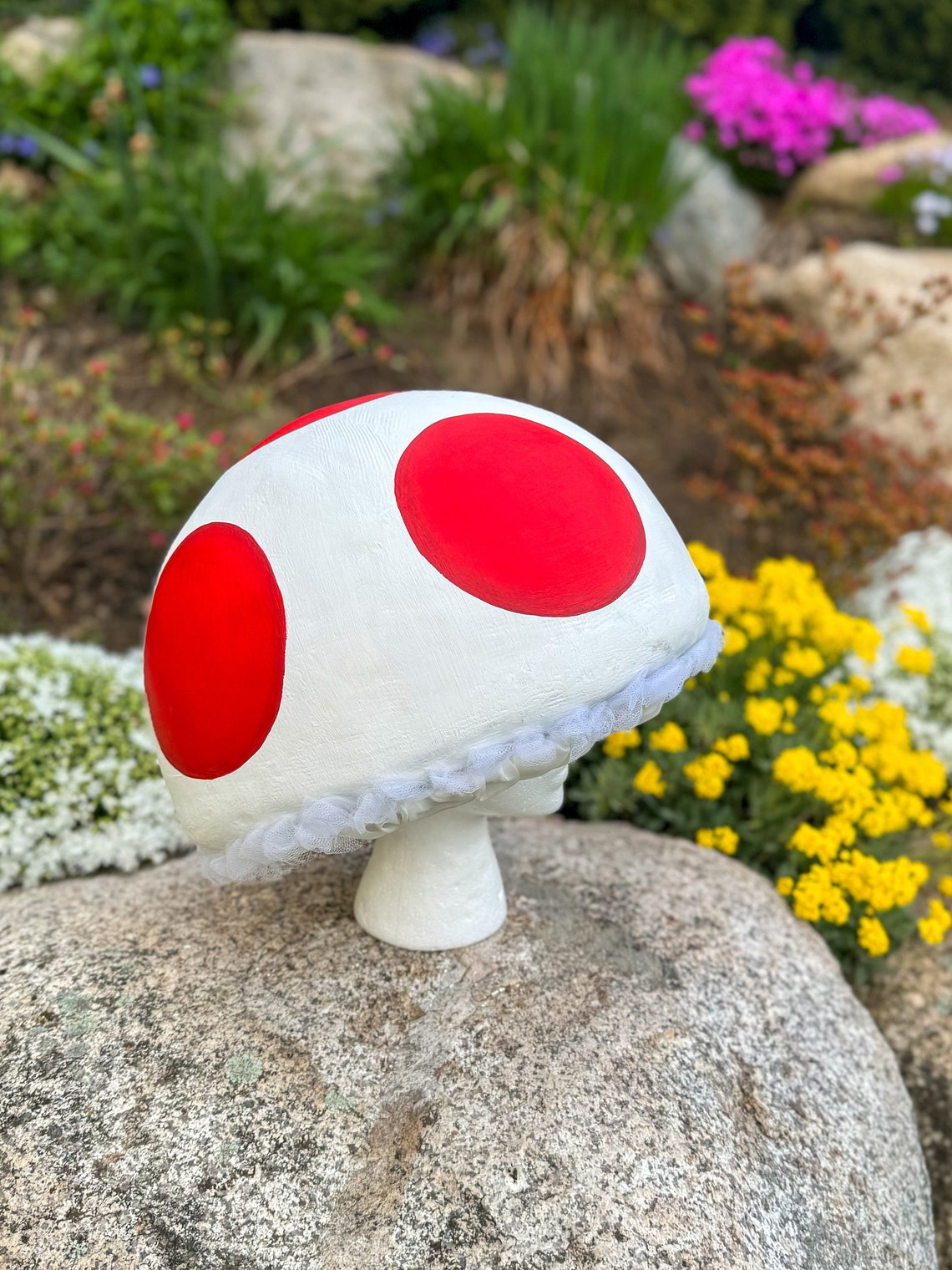 Toad Mushroom Cosplay Hat, Toadette, Mario, Toadstool Costume - Etsy