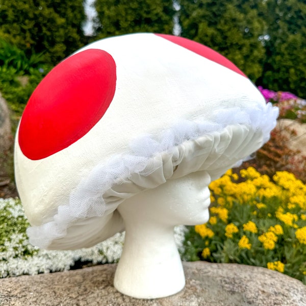 Toad Mushroom Cosplay Hat, Toadette, Mario, Toadstool Costume