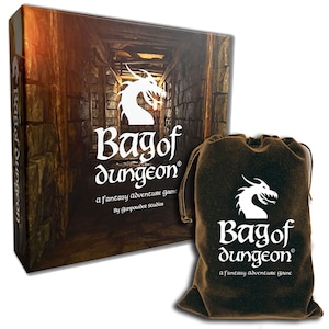 Bag of Dungeon 1 - Dare you enter the dragon's lair? - A fantasy adventure board game for 1-4 players ages 7 and up