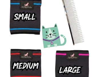 The Original My Kitty Cat Cover - Single Size Pack and Stainless steel carding comb for cats. 17 cm x 4.5 cm