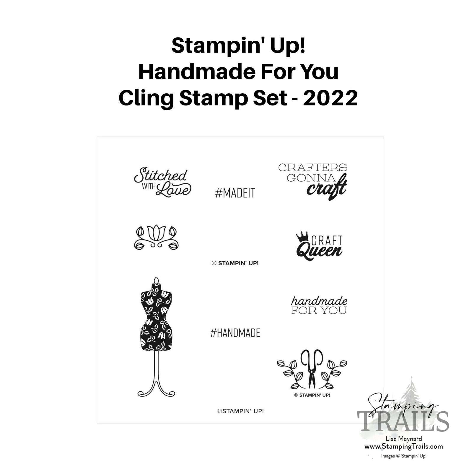 Stampin' Up RETIRED Cling Stamp Sets 2022 Etsy