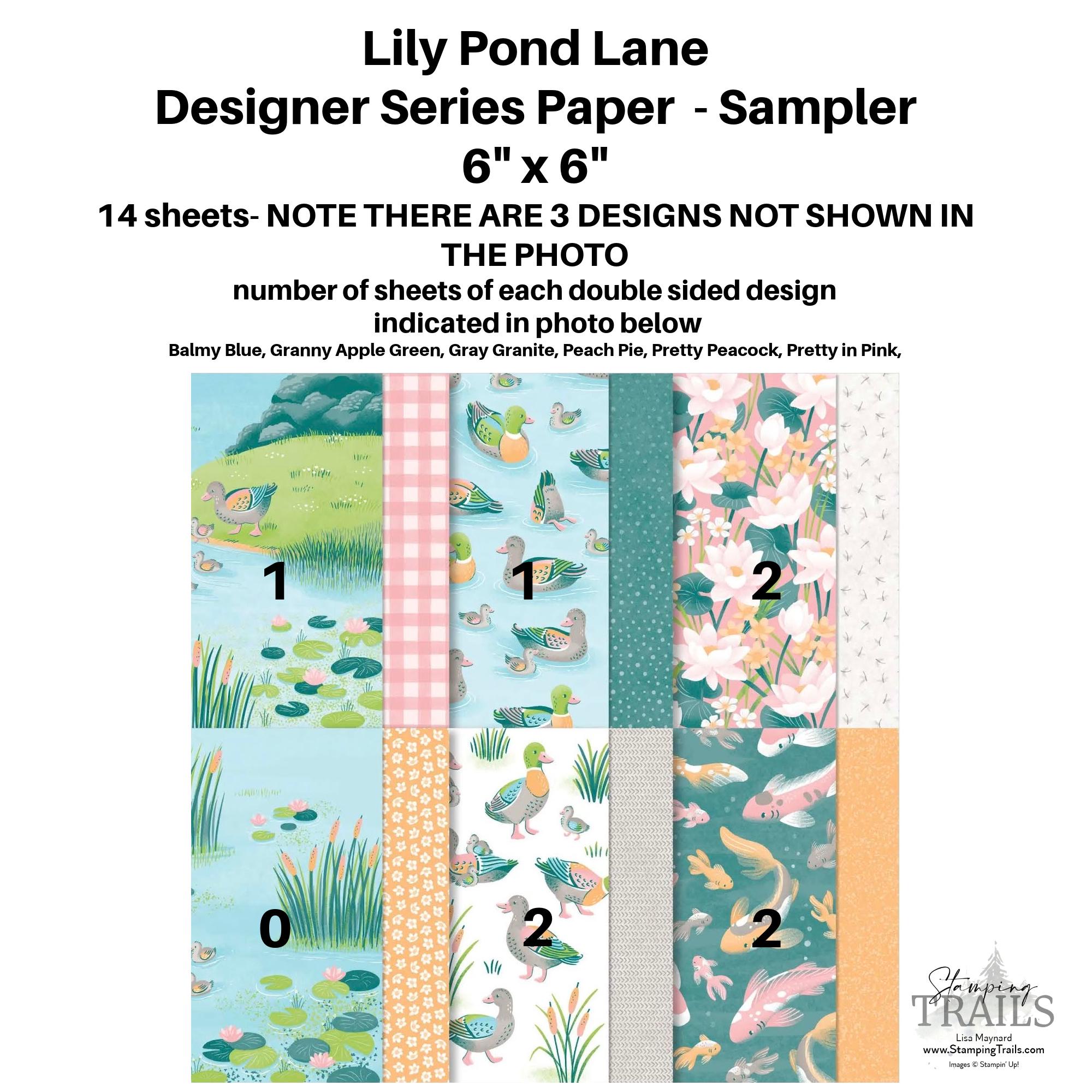 Stampin' Up! RETIRED 6" X 6" Designer Series Paper - Sampler Bundles ...