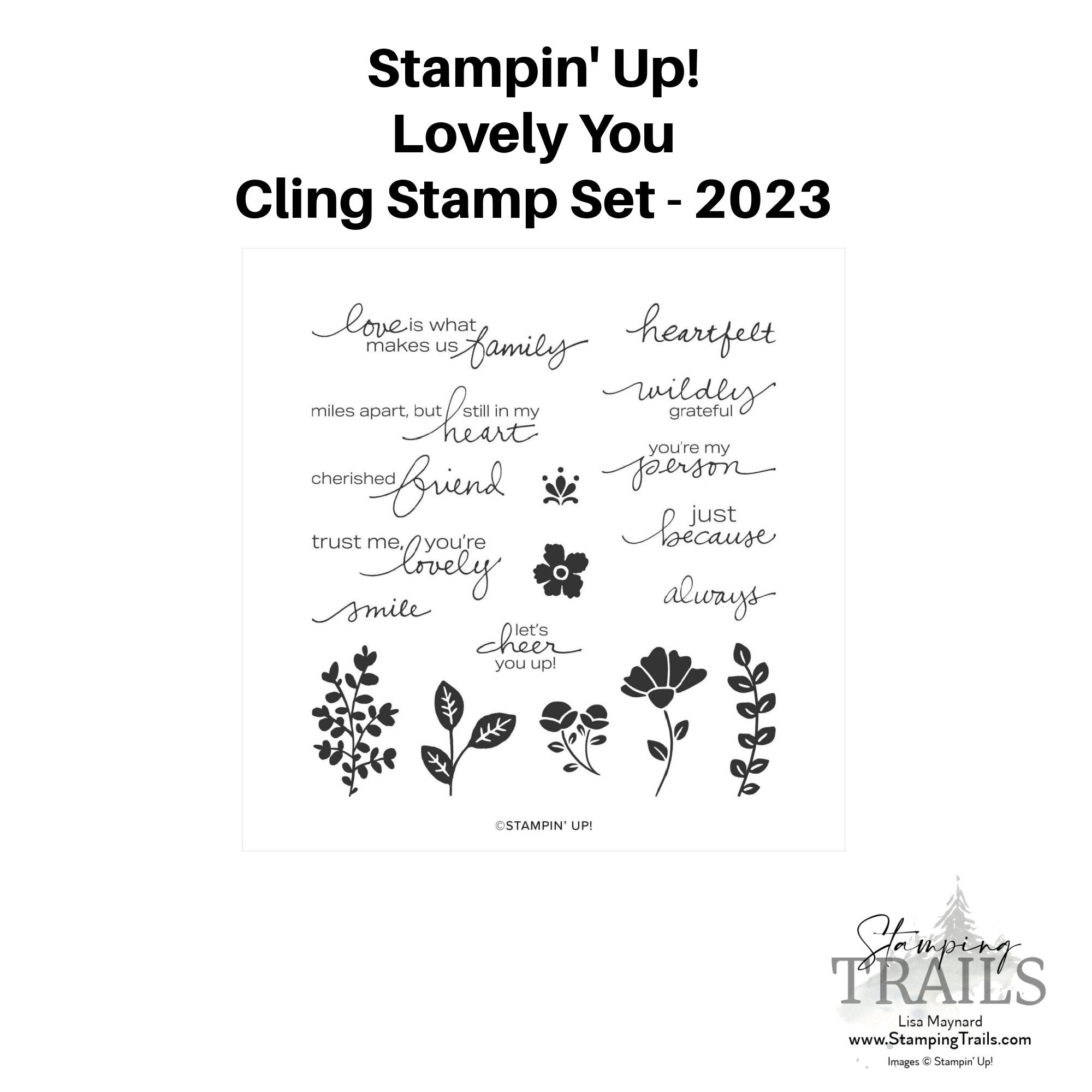 Stampin' Up RETIRED Cling Stamp Sets 2023 Etsy