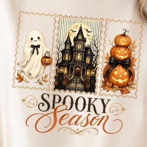 Spooky Season 3 Panel Stamp PNG – Halloween Sublimation