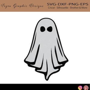 Gespenst 1 Plotterdatei-Svg-Süßer Geist-Unheimlich-Halloween-Herbst-Ernte-Herbst