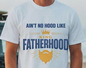 Dad Life Shirt King Fatherhood Funny Gift Tee for Fathers