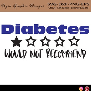 Diabetes Würde svg-type one nicht empfehlen - Typ 2-Diabetes Awareness-Diabetiker Krieger - T1D Svg - T1D Awareness