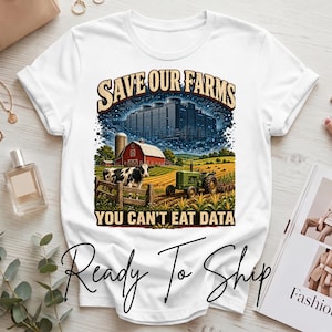 Data Center Protest, Comfort Colors T-Shirt | Heavyweight Cotton | Rural Advocacy Graphic