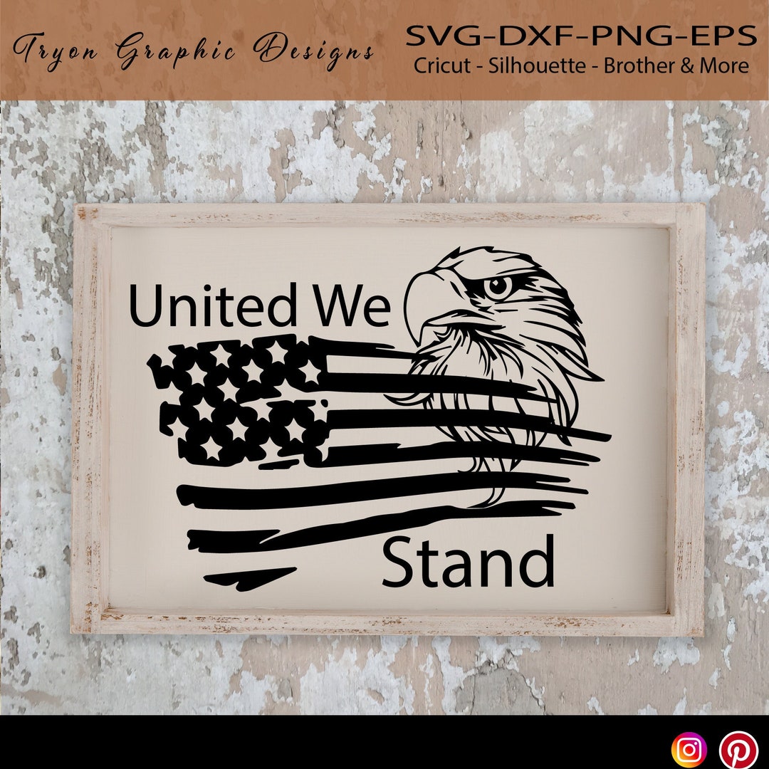 United We Stand Flag Svg USA Flag Svg-american Flag Svg - Etsy