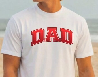 Bold Varsity Dad Shirt: Classic Father Tee Design