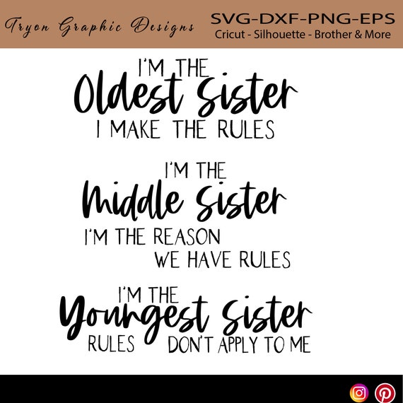 I'm The Oldest - I Make The Rules Shirt Brother Or Sister I'm The Oldest - I Make The Rules Shirt Brother Or Sister