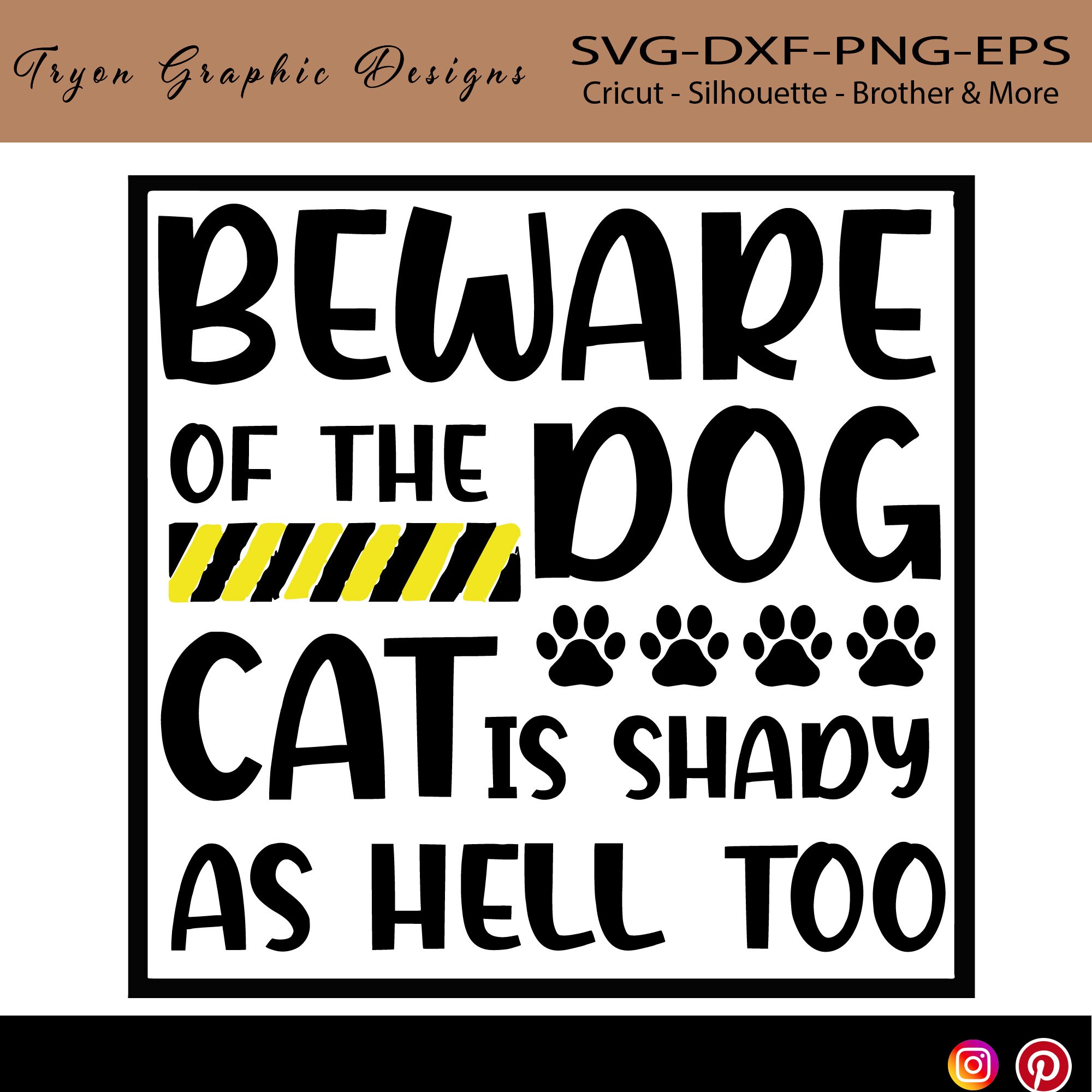 Beware of dog cat hotsell is shady as hell also