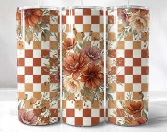 Boho Floral Design | Western Skull Tumbler | Sublimation File | 20 Oz, Rustic Bohemian Instant Download