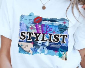 Sublimation File, Hair Stylist Tee - Printable PNG | High Resolution | DIY Shirts | Digital Download