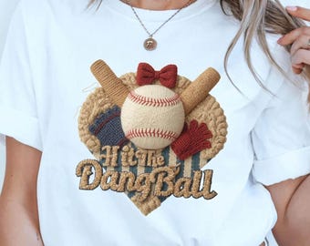 Baseball Lover Shirt, Faus Knit Funny Retro Graphic | High Resolution Png | Digital Download