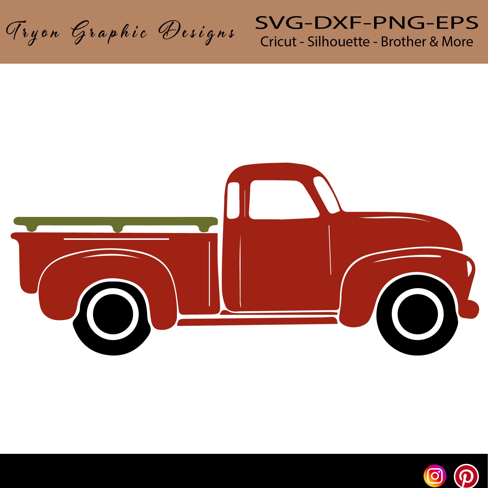 Vintage Farm Truck Svg-farm House Truck Svg Old Truck rear Old Truck ...