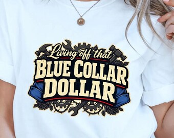 Blue Collar Pride | Construction Mechanic Graphic - Printable PNG | Sublimation File | High Resolution