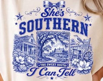 Southern Shirt Png, Magnolia Oak, Spanish Moss - Digital Design | Sublimation File | Instant Download